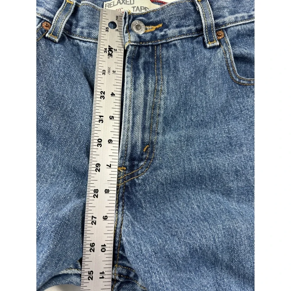 Vintage Y2K Levi's 550 Relaxed Tapered Mom Jeans Women 10 M Blue Denim High Rise